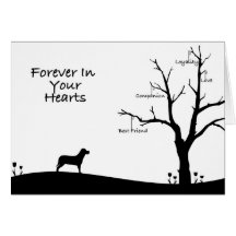 Dog Bereavement Sympathy Card