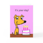 Dog birthday card