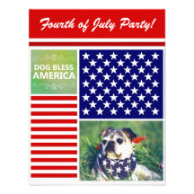 Dog Bless America Patriotic Announcements