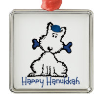 dog & bone hanukkah ornaments