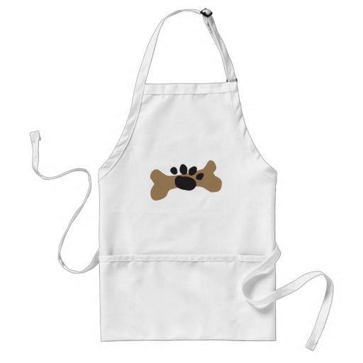 Dog Bone & Paw Print Apron