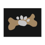 Dog Bone & Paw Print Postcards