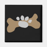 Dog Bone & Paw Print Refrigerator Magnets