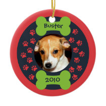 Dog Bone Photo Ornament