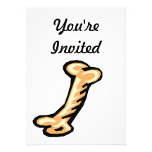 Dog Bone You're Invited Invitation