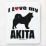"DOG BREED" - AKITA - "I LOVE MY AKITA" MOUSE PADS