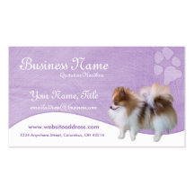 Dog Business Cards :: Pomeranian D2b
