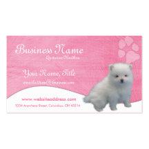 Dog Business Cards :: Pomeranian Puppy
