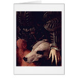 Dog By Angelo Bronzino Card