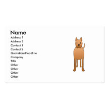 Dog Cartoon. Business Card Templates