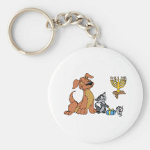 Dog cat mouse key chains