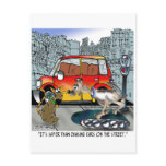 Dog Chases Cars on a Treadmill postcards