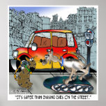 Dog Chases Cars on a Treadmill posters