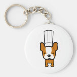 Dog Chef Art on Keychain