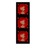 Dog Chequered Board business cards