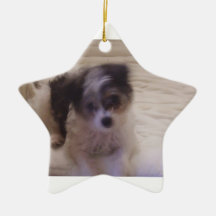 dog christmas tree ornament