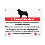 Dog Crate Card In Case of Emergency: Aussie postcards
