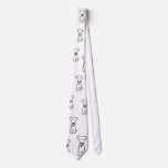 Dog - cute fun line drawing art logo design simple ties