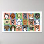 Dog Grid Print