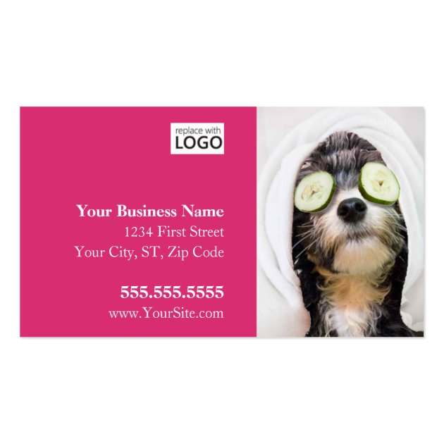 Dog Grooming Business Cards Spa Design