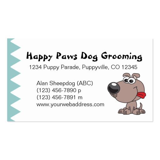 Dog Grooming Clipping Or Walking Business Card Template Bizcardstudio Co Uk Free Walking Business Card Template