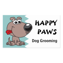 Dog Grooming, Clipping or Walking Business Card Template