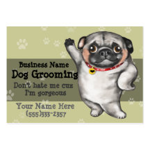 Dog Grooming Promotional Marketing template Business Card