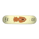 Dog! Hound Cartoon! Cute. Customise! Add Text! skateboards