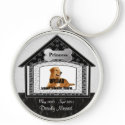 Dog House Pet Memorial keychains