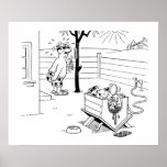 Dog House Swimming Pool Posters