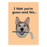 Dog Humour Need Mop business cards