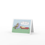 Dog in Therapy Cartoon cards