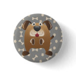 Dog Life with Bones Button