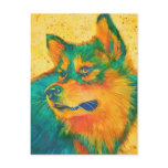 Dog Lover Alaskan Malamute Colourful Postcards