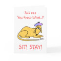 Dog Lovers Cartoon Get Well Greeting Card