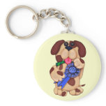 Dog Lover's Clay Art Key Chain keychains