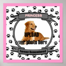 Dog Memorial Forever Remembered - Female Poster