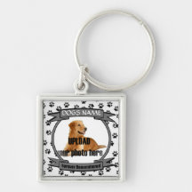 Dog Memorial Forever Remembered Key Chain