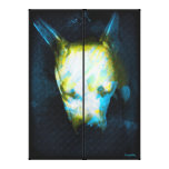 Dog minded Love-Rescue dog Pitbull puppy Stretched Canvas Print