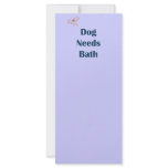 Dog Needs Bath Reminders Custom Rack Cards