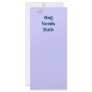 Dog Needs Bath Reminders Custom Rack Cards