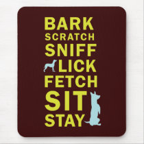 Dog Obedience Shirt Mousepad