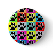 dog paw coloured