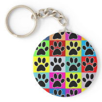dog paw coloured