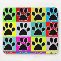 dog paw coloured