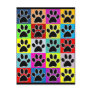 dog paw coloured