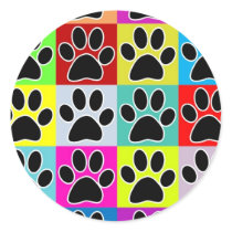dog paw coloured