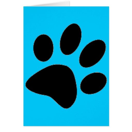 dog paw greeting cards