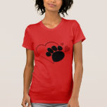 Dog Paw Hearts I Love my Dog T-shirt