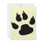Dog Paw Print invitations